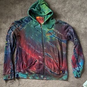 Aviator Nation Multicolor Tie-Dye Hoodie
